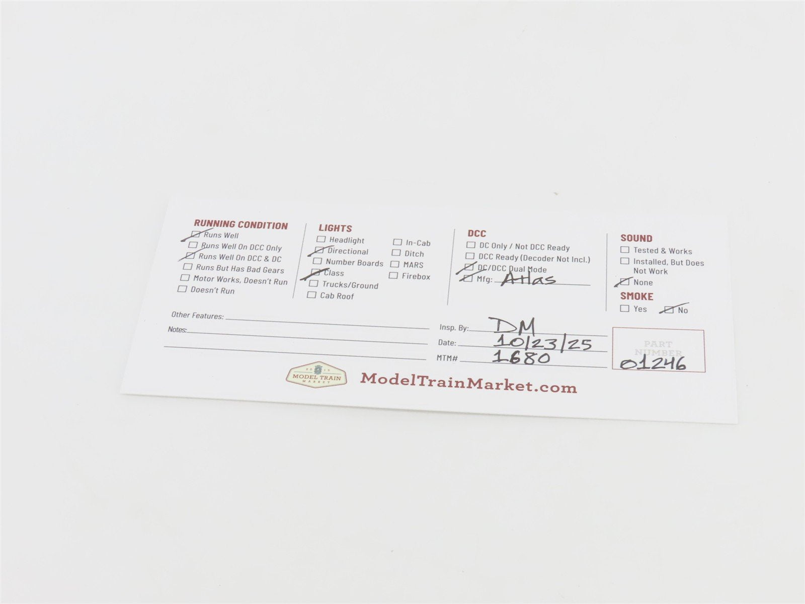 HO Scale Atlas Master 9530 PRR Pennsylvania FM H16-44 Diesel #8807 w/ DCC