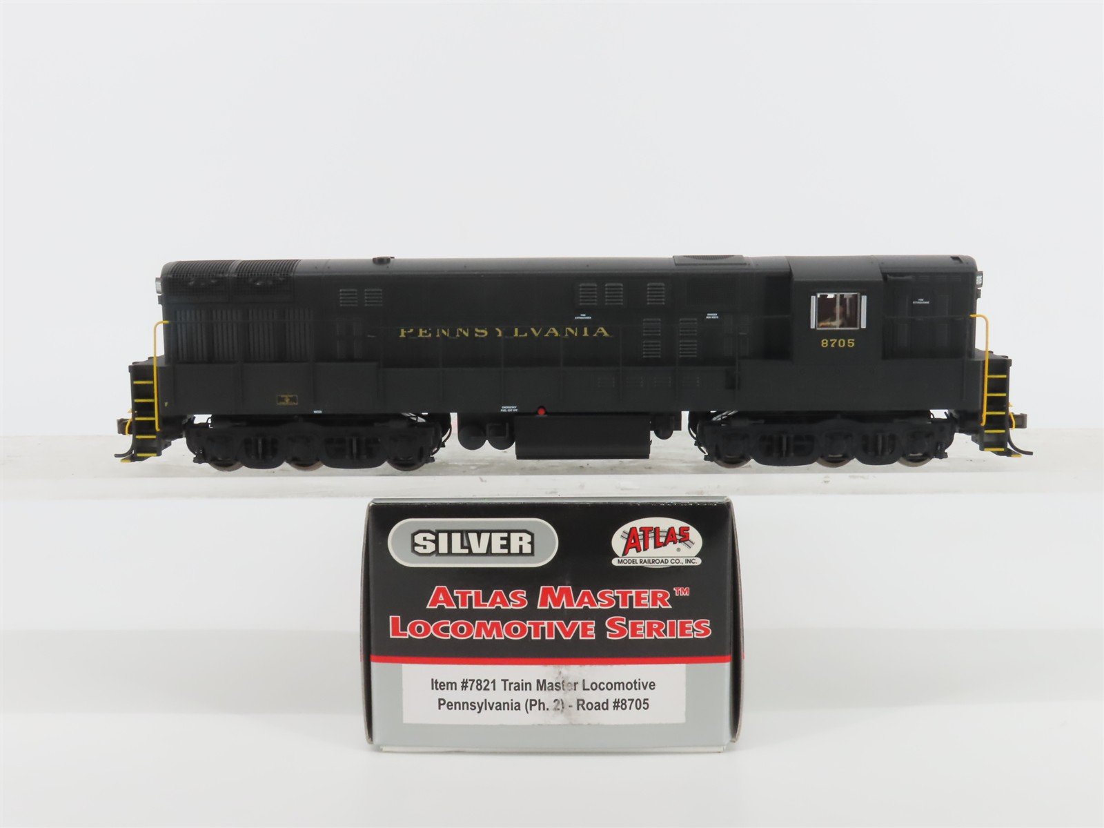 HO Atlas Master Silver 7821 PRR FM Trainmaster Ph. II Diesel #8705 - DCC Ready