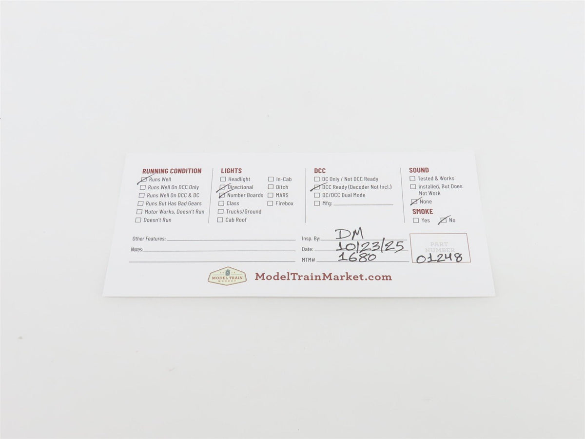 HO Atlas Master Silver 7821 PRR FM Trainmaster Ph. II Diesel #8705 - DCC Ready