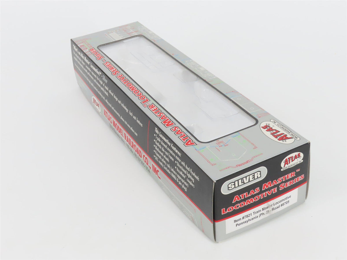 HO Atlas Master Silver 7821 PRR FM Trainmaster Ph. II Diesel #8705 - DCC Ready