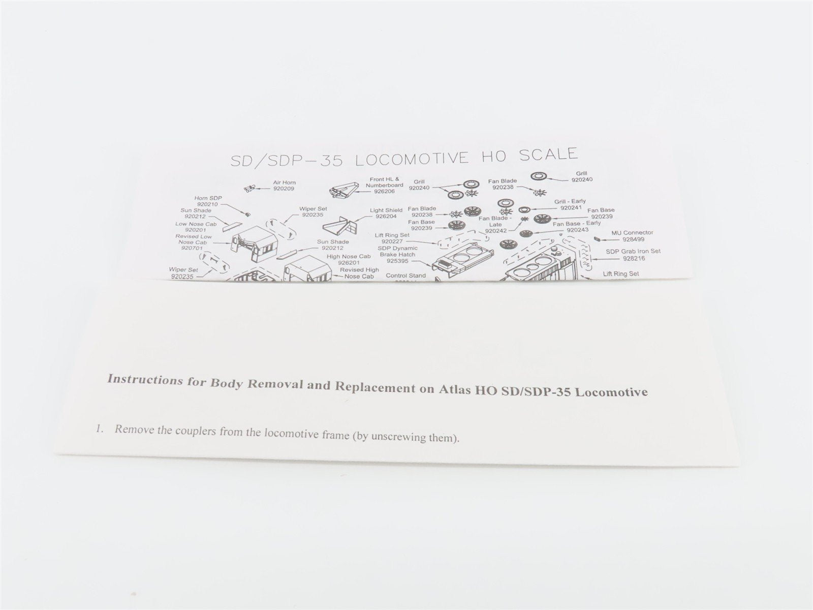 HO Atlas Master Silver 9250 PRR Pennsylvania EMD SD35 Diesel #6008 - DCC Ready