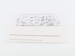 HO Atlas Master Silver 9250 PRR Pennsylvania EMD SD35 Diesel #6008 - DCC Ready