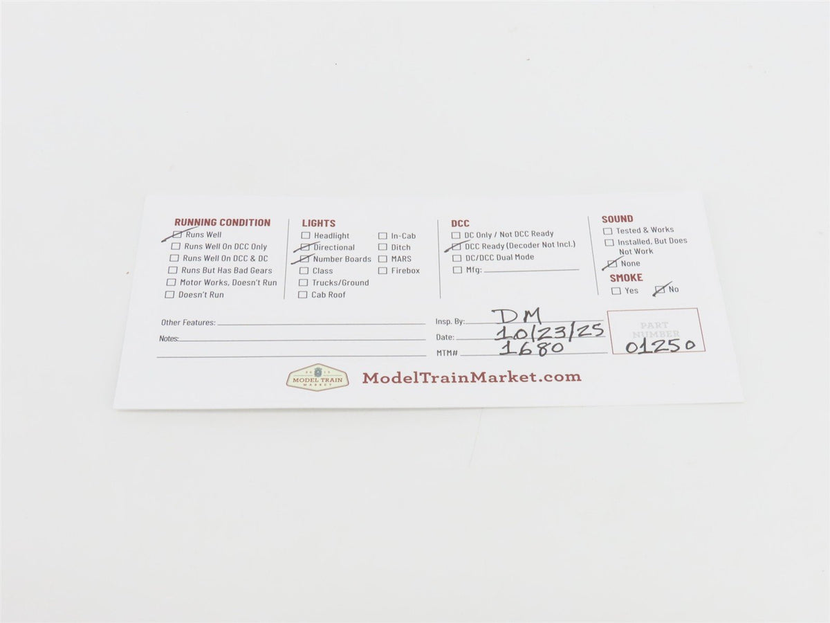 HO Atlas Master Silver 9250 PRR Pennsylvania EMD SD35 Diesel #6008 - DCC Ready