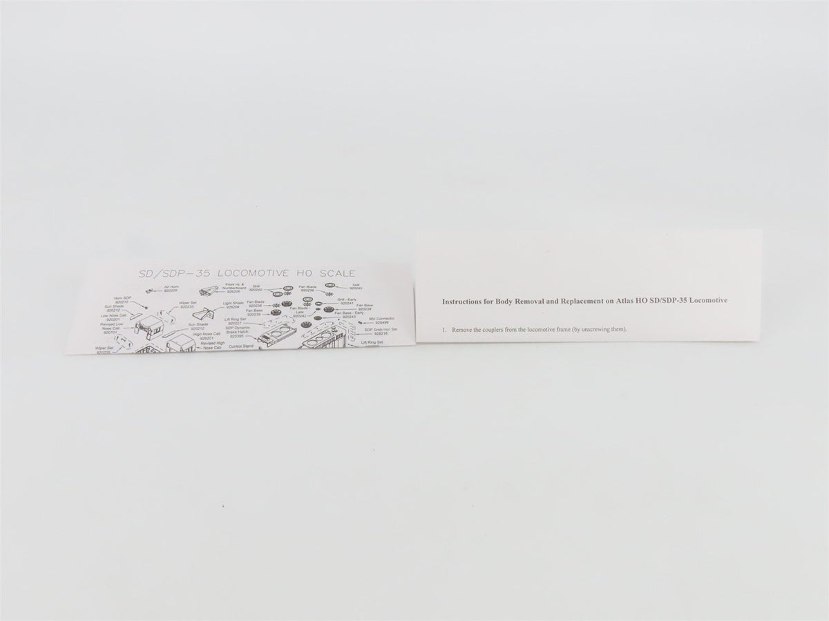 HO Atlas Master Silver 9251 PRR Pennsylvania EMD SD35 Diesel #6021 - DCC Ready