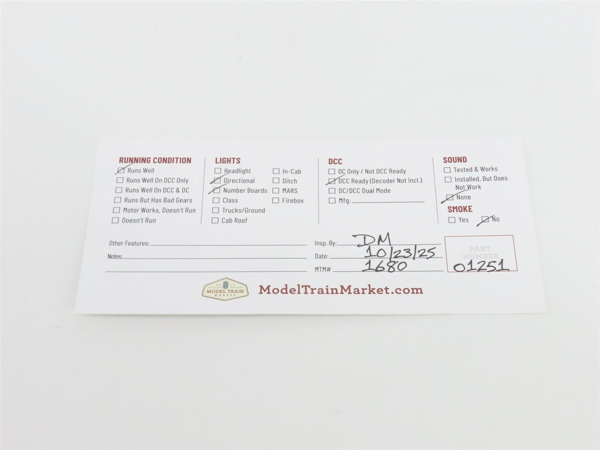 HO Atlas Master Silver 9251 PRR Pennsylvania EMD SD35 Diesel #6021 - DCC Ready