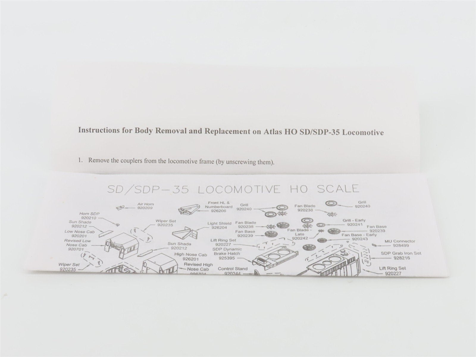 HO Atlas Master Silver 9252 PRR Pennsylvania EMD SD35 Diesel #6034 - DCC Ready