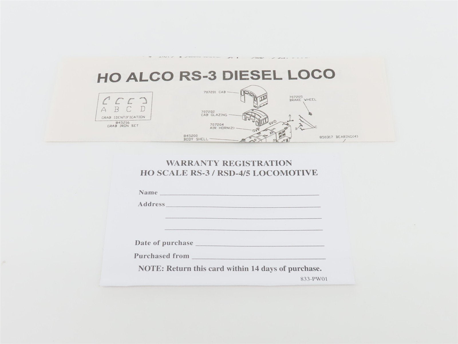 HO Scale Atlas Classic 8349 LIRR Long Island ALCO RS-3 Diesel Locomotive #1551