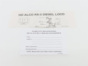 HO Scale Atlas Classic 8349 LIRR Long Island ALCO RS-3 Diesel Locomotive #1551