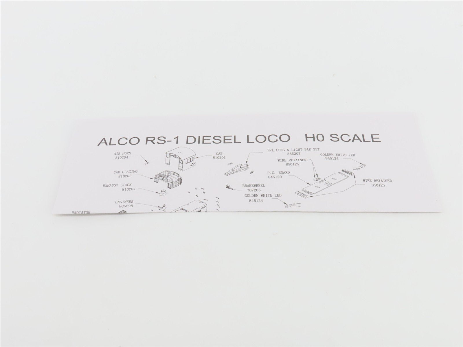 HO Scale Atlas Classic 7155 PRR Pennsylvania ALCO RS-1 Diesel Locomotive #8857