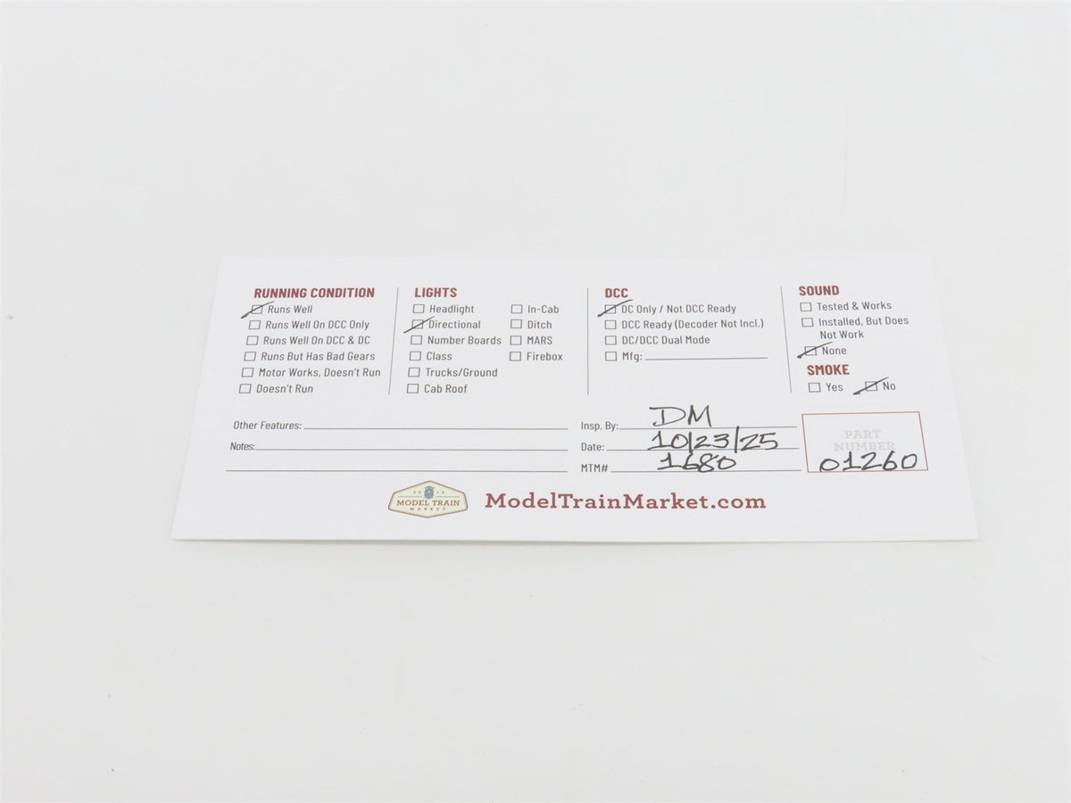 HO Scale Atlas Classic 7155 PRR Pennsylvania ALCO RS-1 Diesel Locomotive #8857