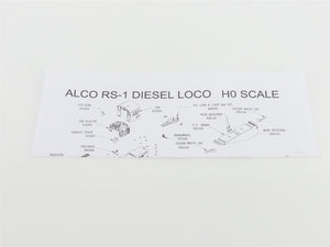 HO Scale Atlas Classic 7138 PRR Pennsylvania ALCO RS-1 Diesel Locomotive #9923