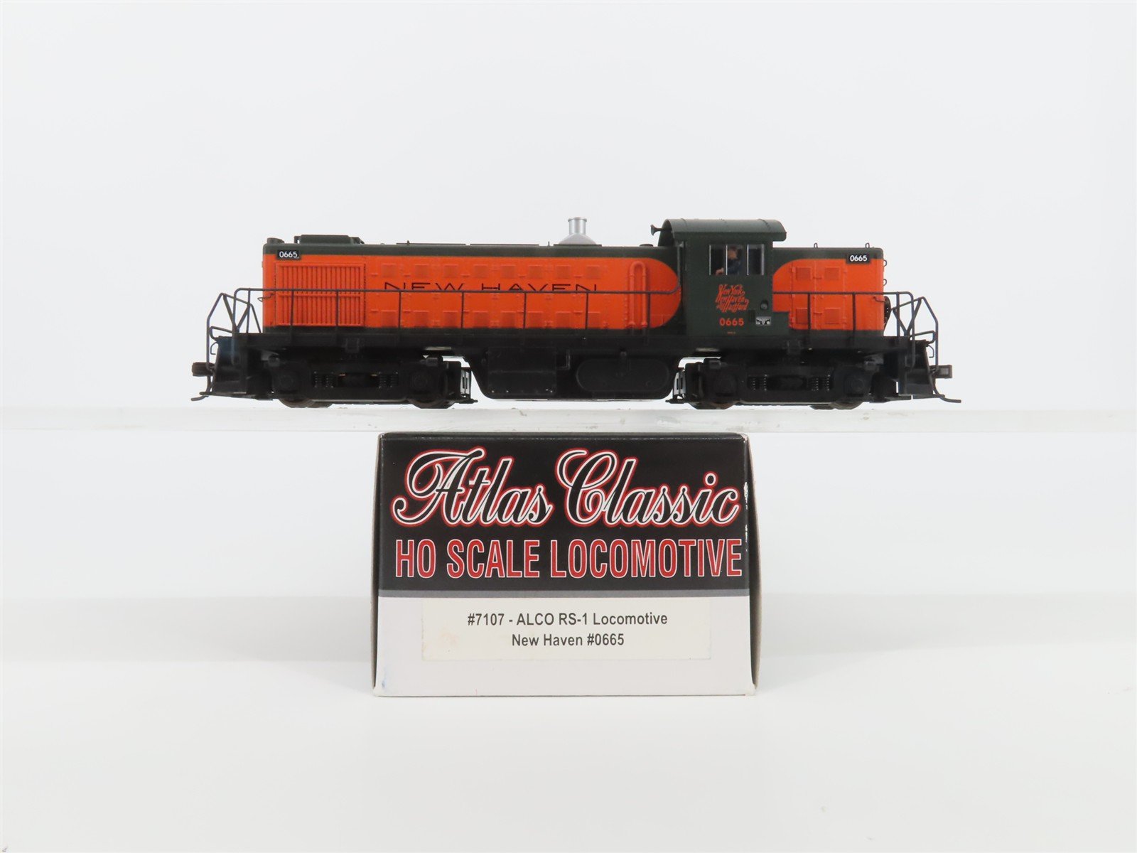 HO Scale Atlas Classic 7107 NH New Haven ALCO RS-1 Diesel Locomotive #0665