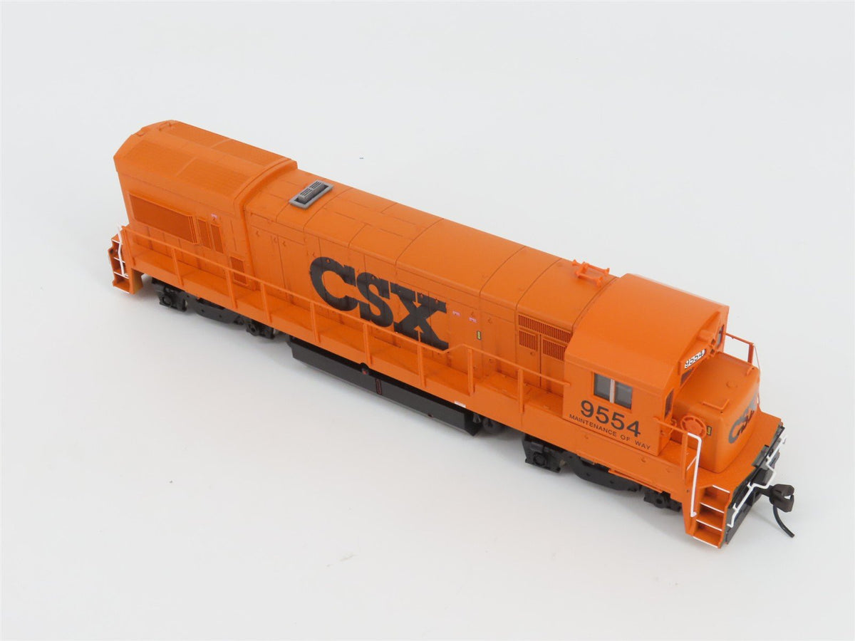 HO Atlas 8274 CSX MofW Maintenance of Way Orange U23B Diesel #9554 - DCC Ready