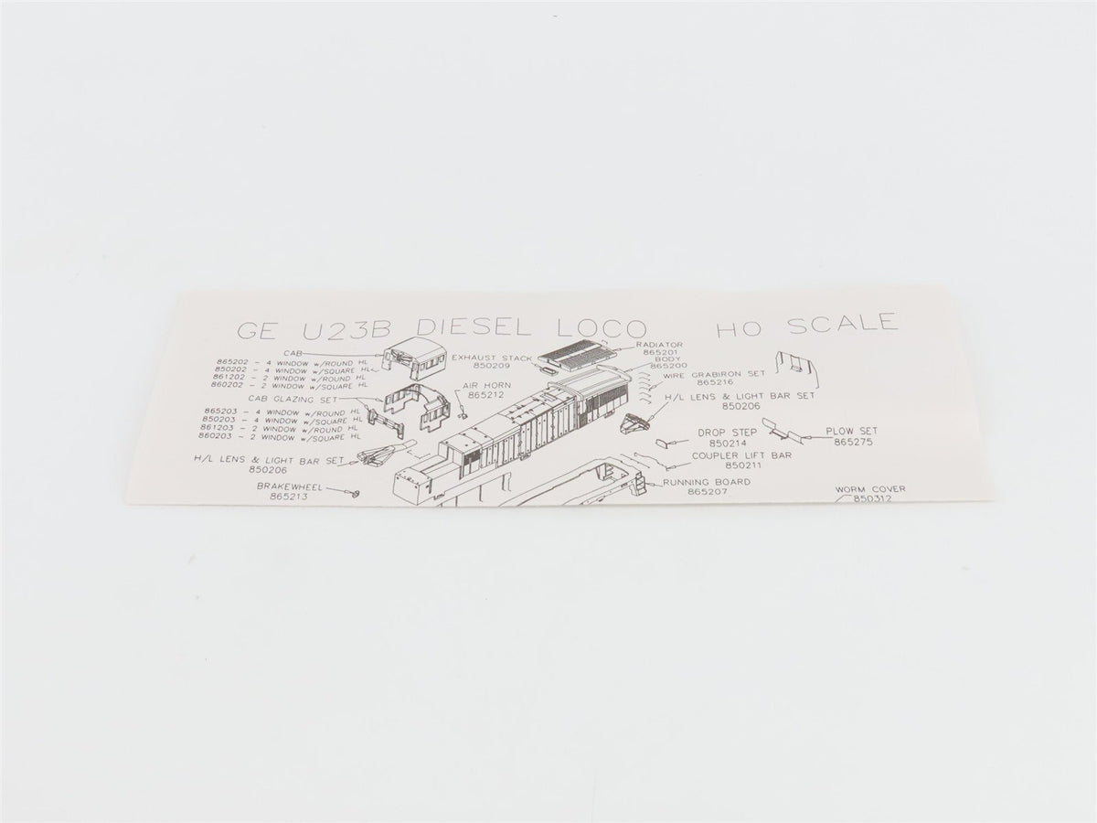 HO Atlas 8274 CSX MofW Maintenance of Way Orange U23B Diesel #9554 - DCC Ready