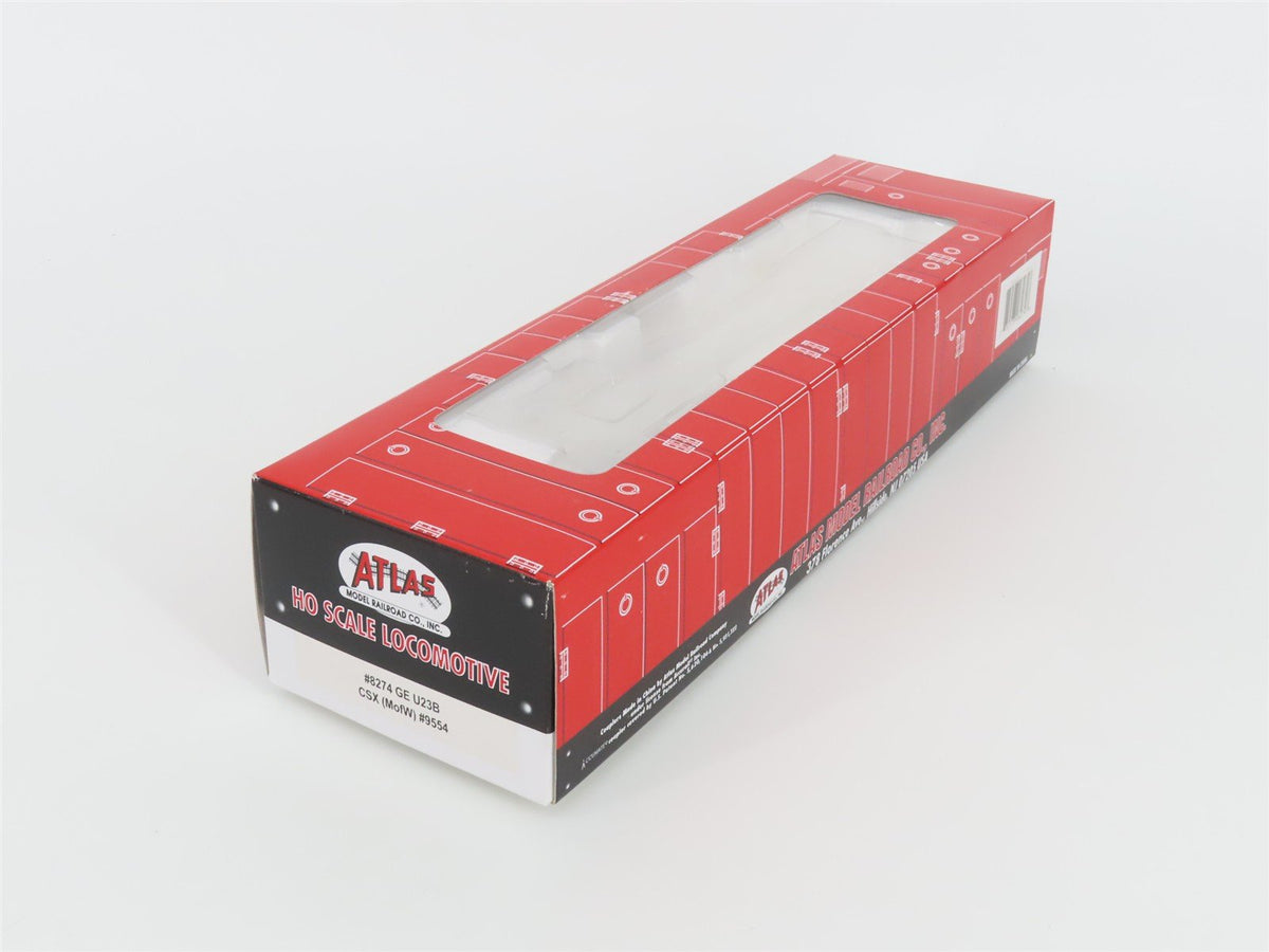 HO Atlas 8274 CSX MofW Maintenance of Way Orange U23B Diesel #9554 - DCC Ready