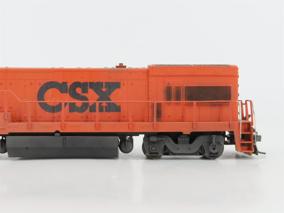 HO Scale Atlas 8670 CSX MofW Orange GE U23B Diesel #9551 - Custom &amp; Weathered