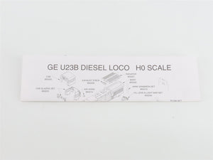 HO Scale Atlas 8670 CSX MofW Orange GE U23B Diesel #9551 - Custom & Weathered