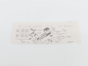 HO Atlas 8273 CSX MofW Maintenance of Way Orange U23B Diesel #9552 - DCC Ready