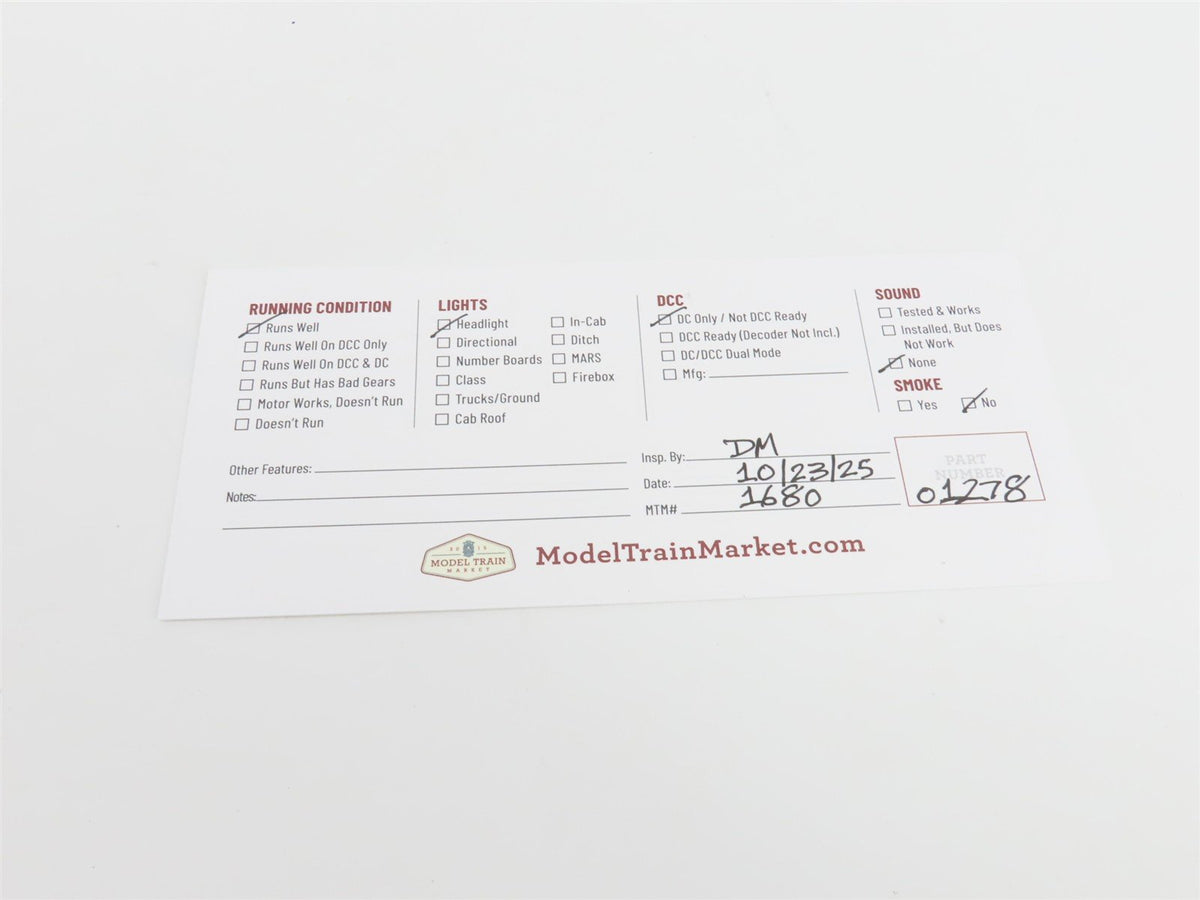 HO Scale Model Power 6694 NH New Haven ALCO RS-11 Diesel Locomotive #2556