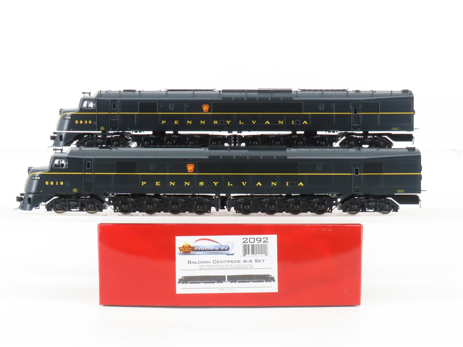 HO Broadway Limited BLI 2092 PRR Pennsylvania Centipede A/A Diesel Set wParagon2