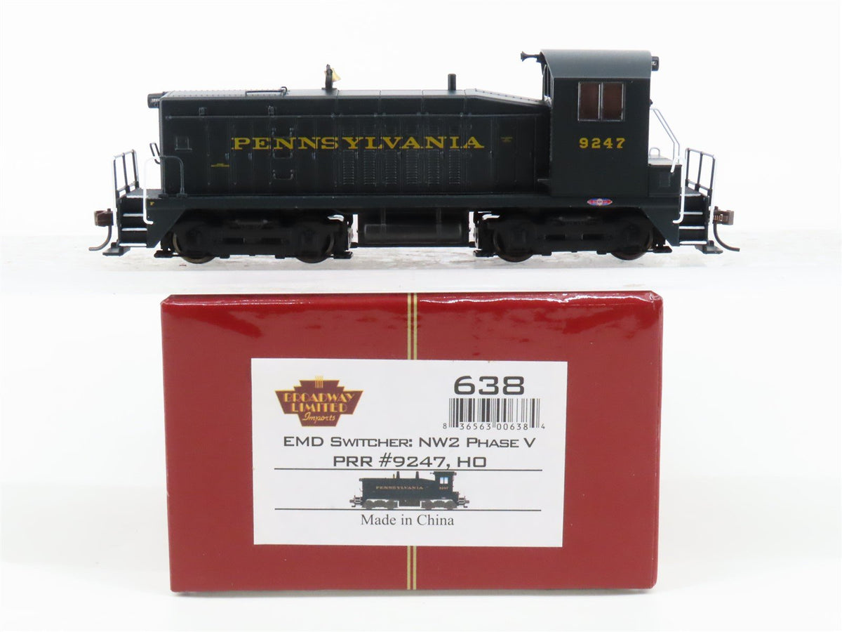 HO Scale Broadway Limited BLI 638 PRR Pennsylvania NW2 Diesel #9247 wDCC &amp; Sound
