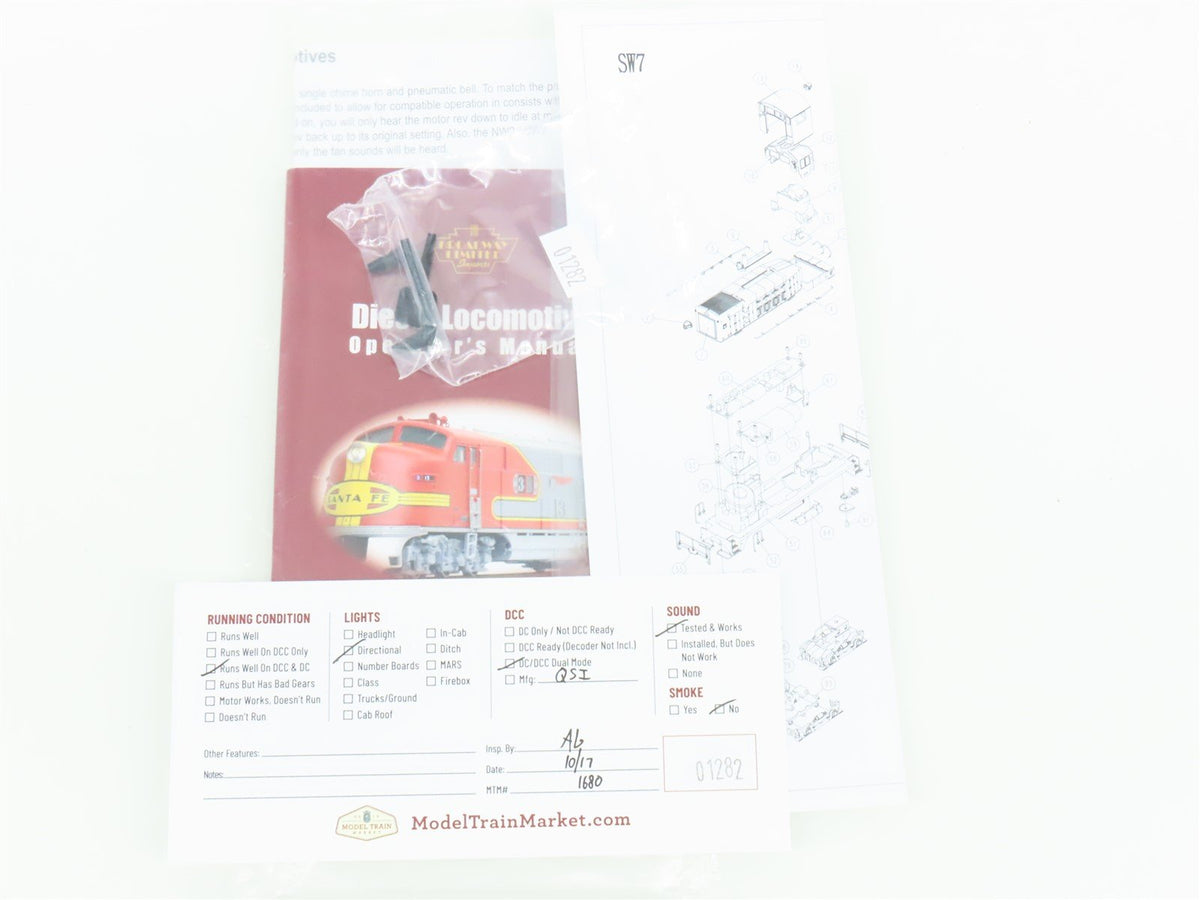 HO Scale Broadway Limited BLI 638 PRR Pennsylvania NW2 Diesel #9247 wDCC &amp; Sound