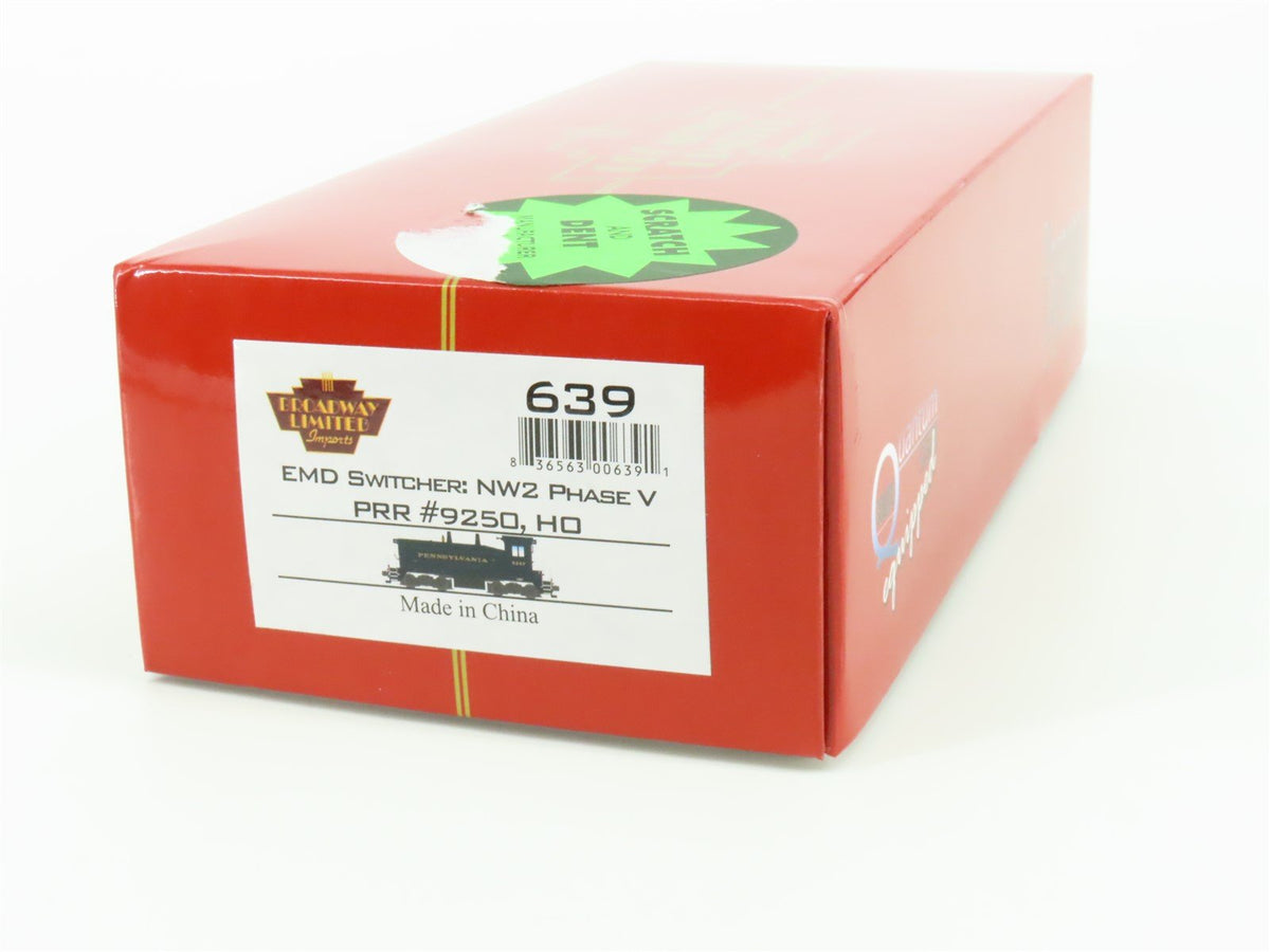 HO Scale Broadway Limited BLI 639 PRR Pennsylvania NW2 Diesel #9250 wDCC &amp; Sound