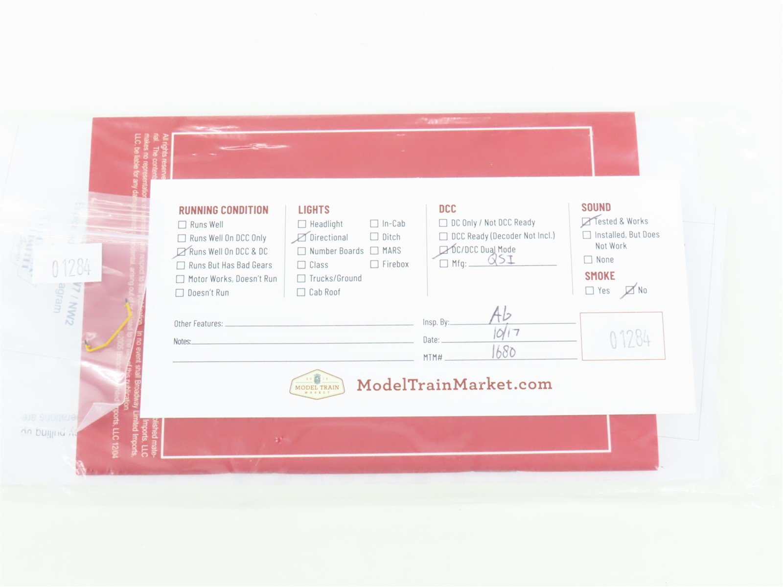 HO Scale Broadway Limited BLI 663 PRR Pennsylvania SW7 Diesel #9390 wDCC & Sound