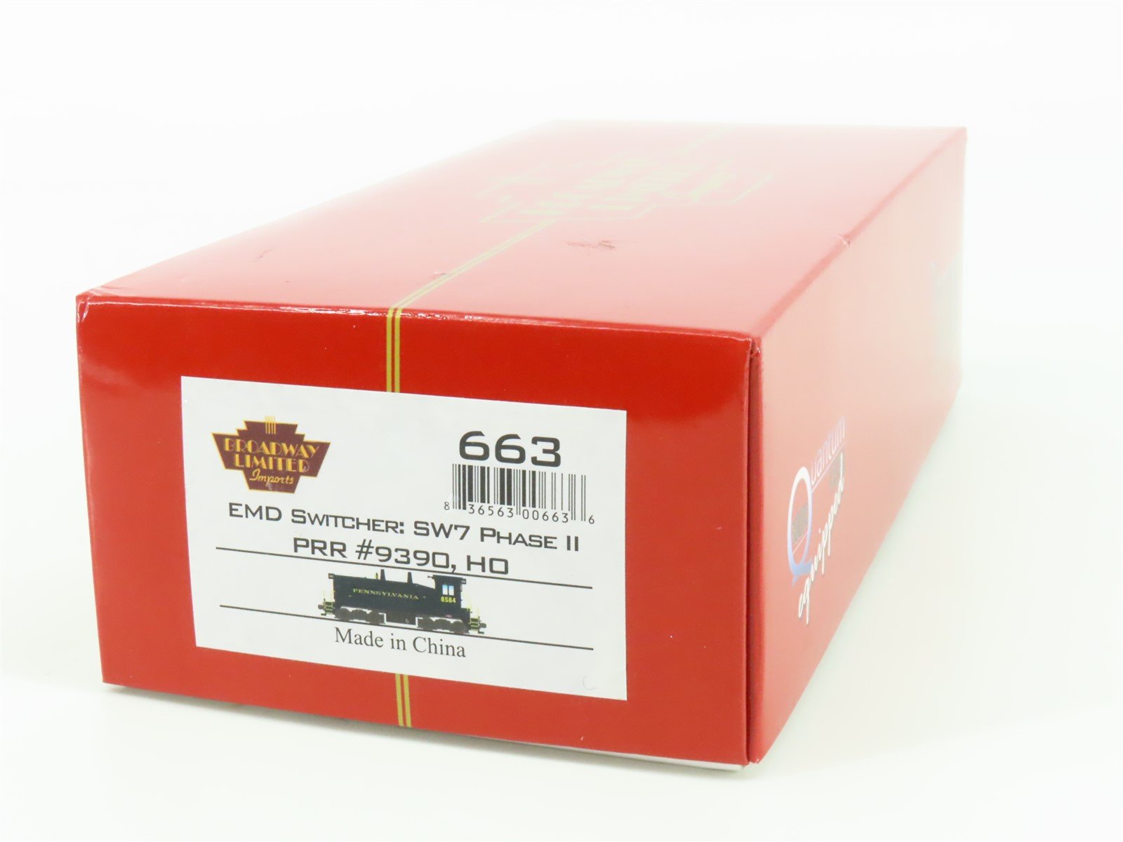 HO Scale Broadway Limited BLI 663 PRR Pennsylvania SW7 Diesel #9390 wDCC & Sound