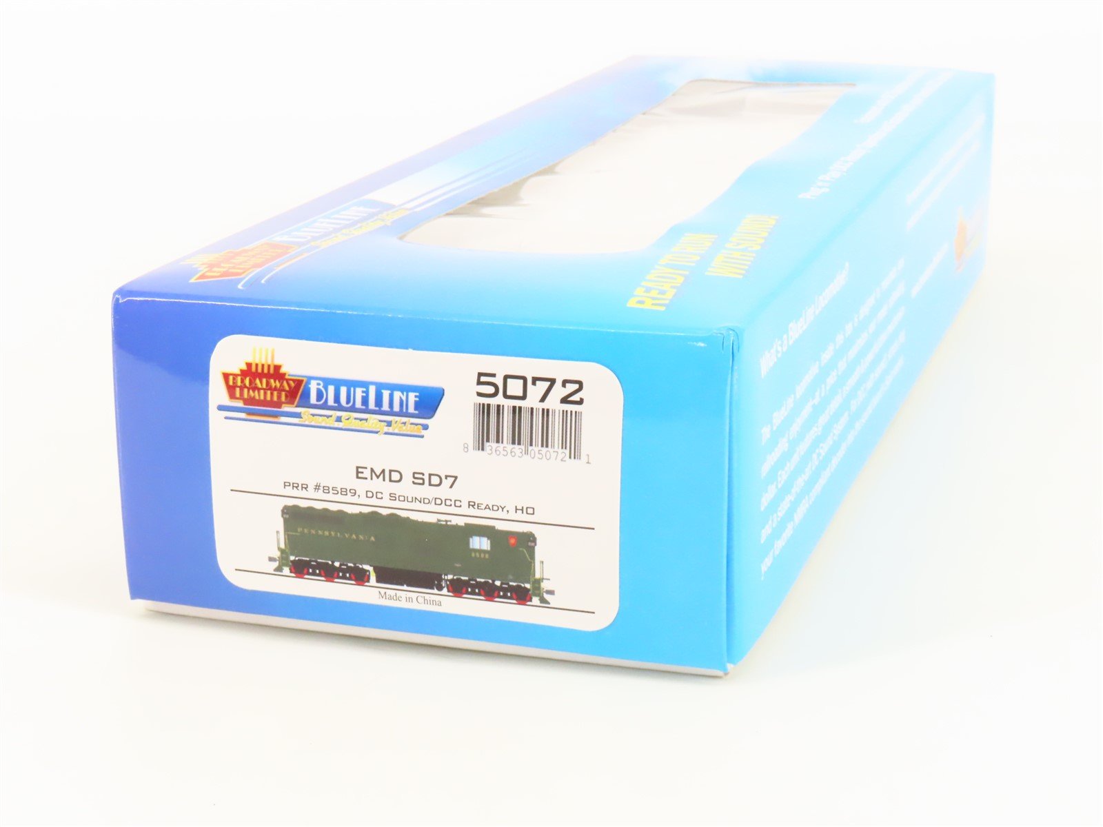 HO Broadway Limited BLI Blueline 5072 PRR SD7 Diesel #8589 - DCC Ready wSound