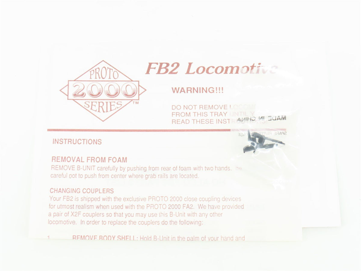 HO Scale Proto 2000 8364 NYC New York Central FB2 Diesel #3323 UNPOWERED