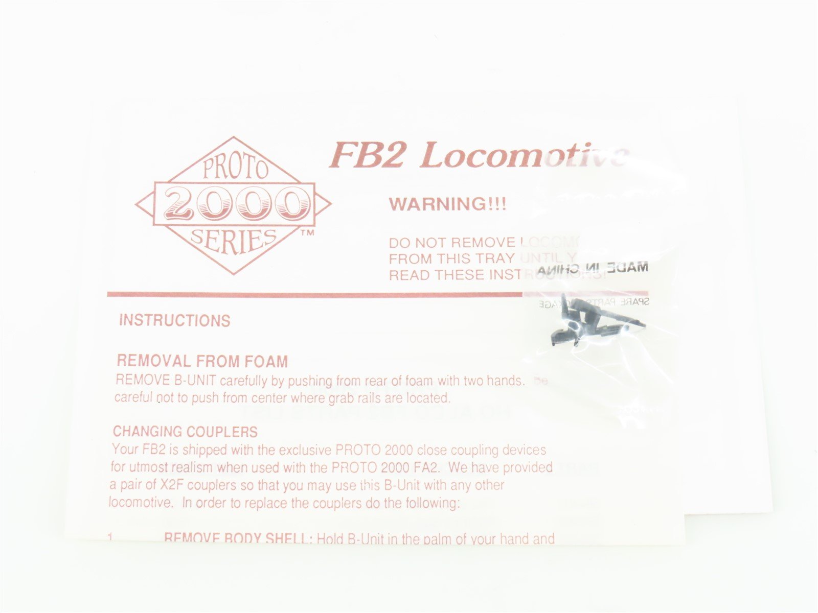 HO Scale Proto 2000 8364 NYC New York Central FB2 Diesel #3323 UNPOWERED