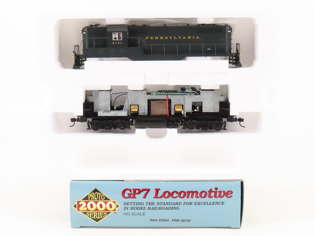 HO Scale Proto 2000 23564 PRR Pennsylvania GP7 Diesel Locomotive #8797 BAD GEARS