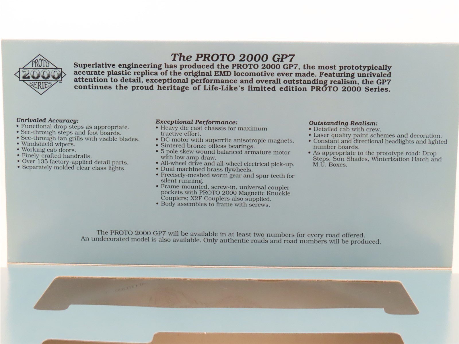 HO Scale Proto 2000 23564 PRR Pennsylvania GP7 Diesel Locomotive #8797 BAD GEARS