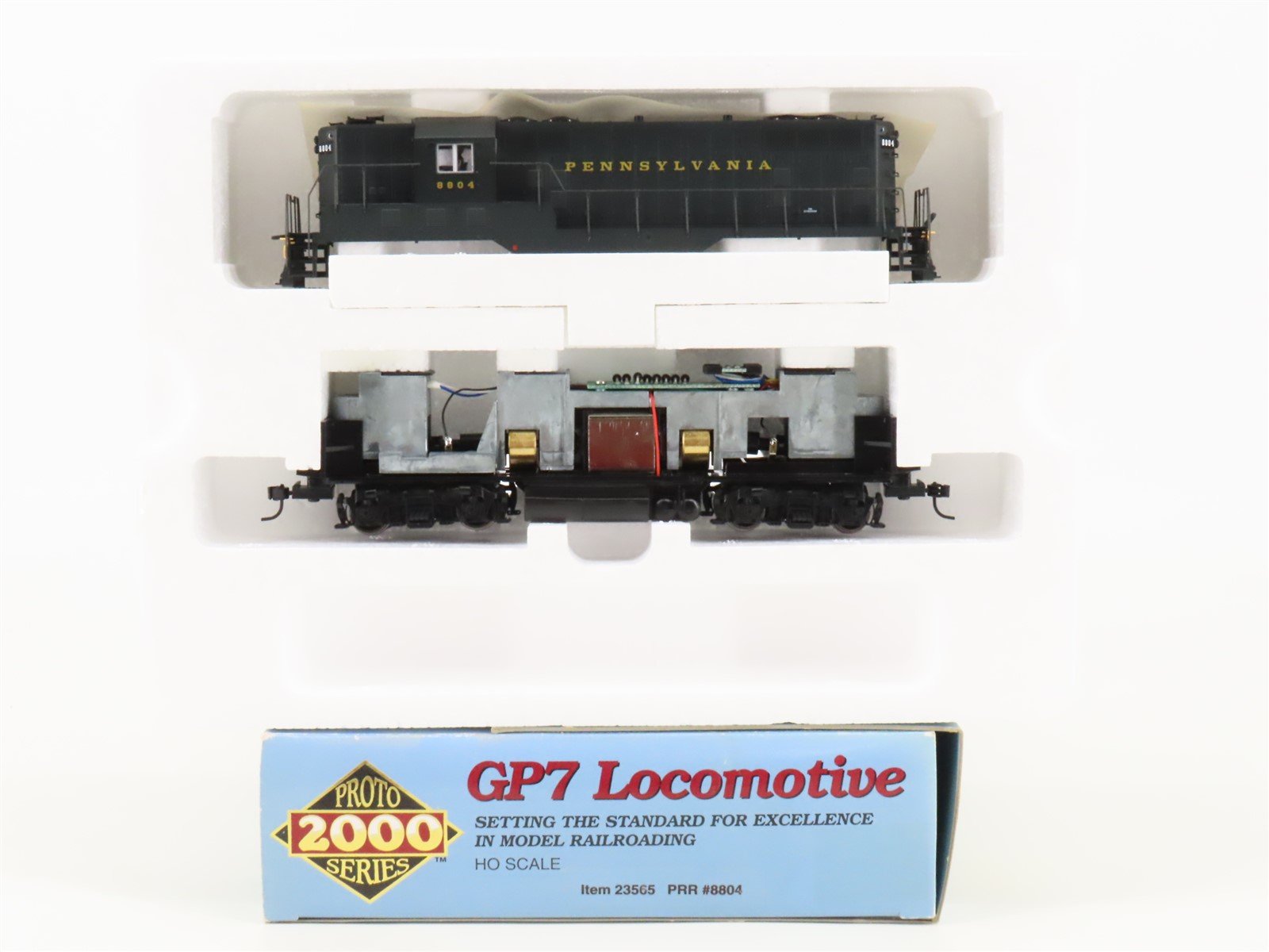 HO Scale Proto 2000 23565 PRR Pennsylvania GP7 Diesel Locomotive #8804 BAD GEARS