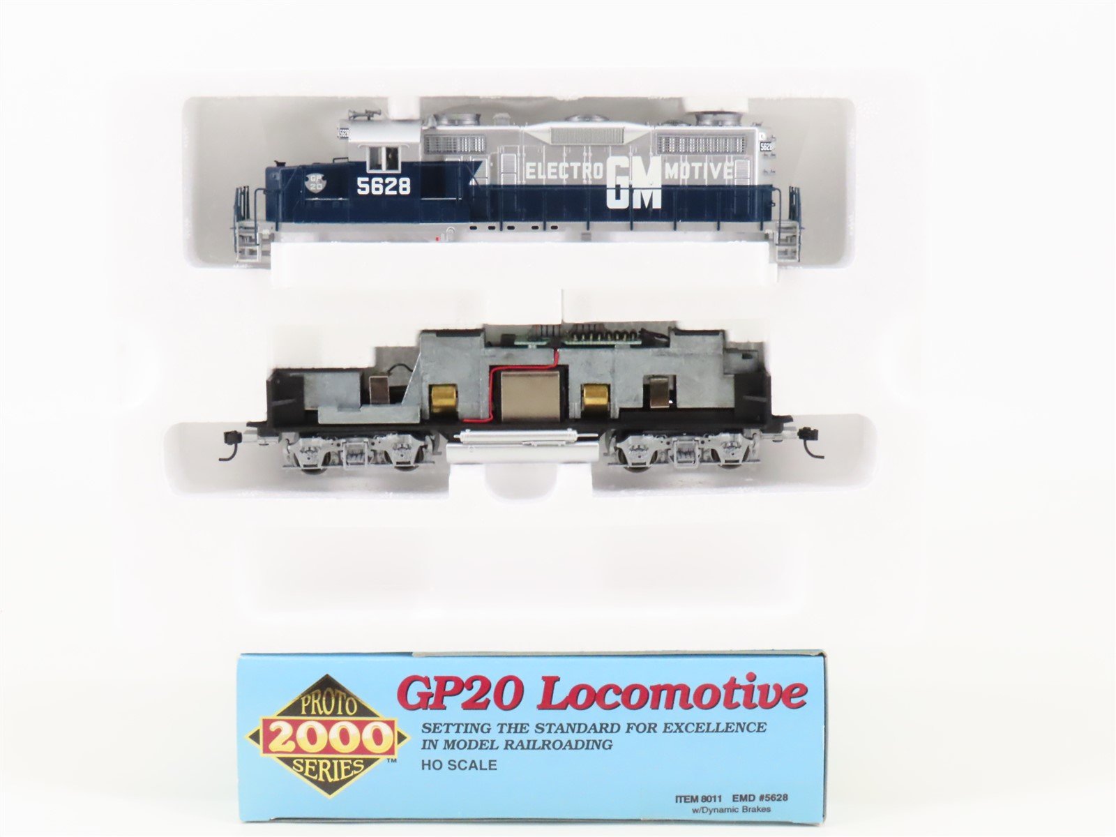 HO Scale Proto 2000 8011 EMD Demonstrator GP20 Diesel Loco #5628 BAD GEARS
