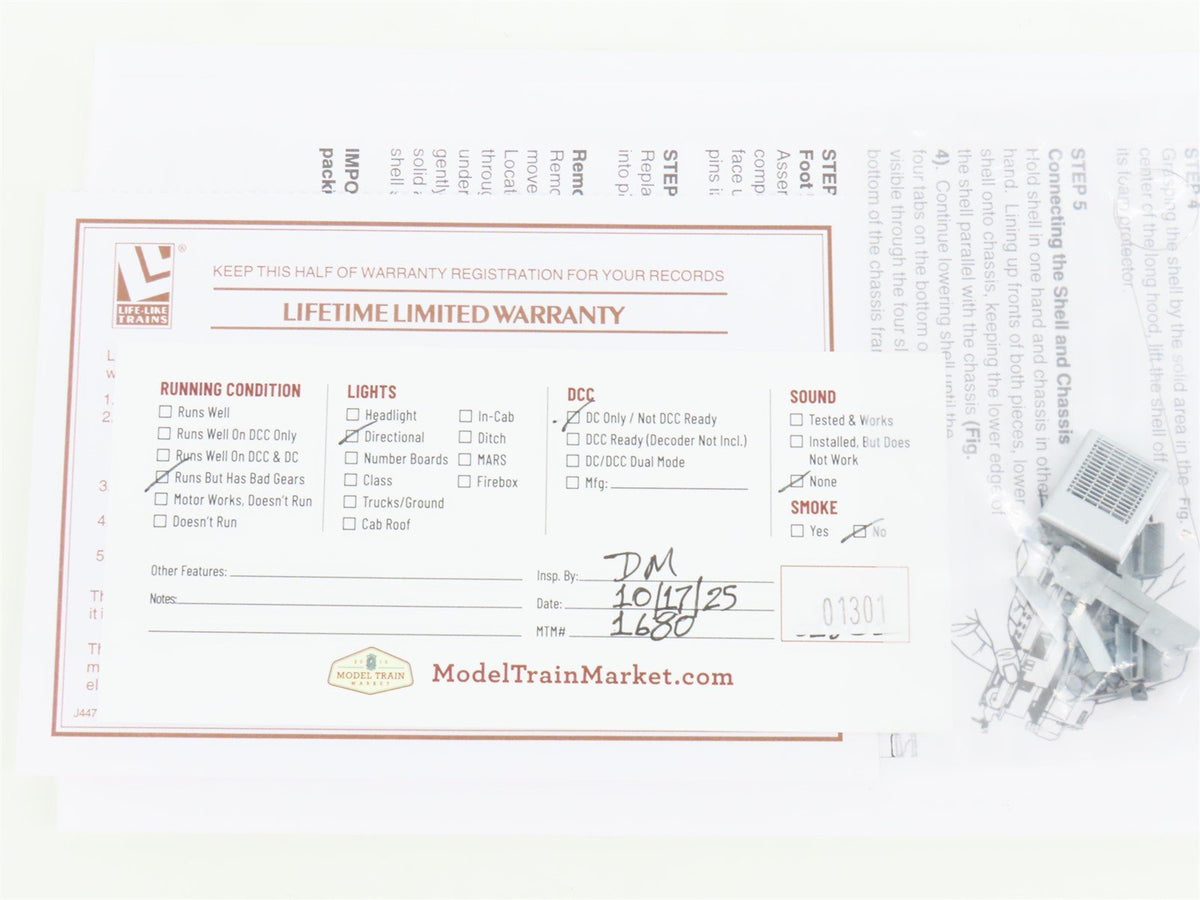 HO Scale Proto 2000 8011 EMD Demonstrator GP20 Diesel Loco #5628 BAD GEARS