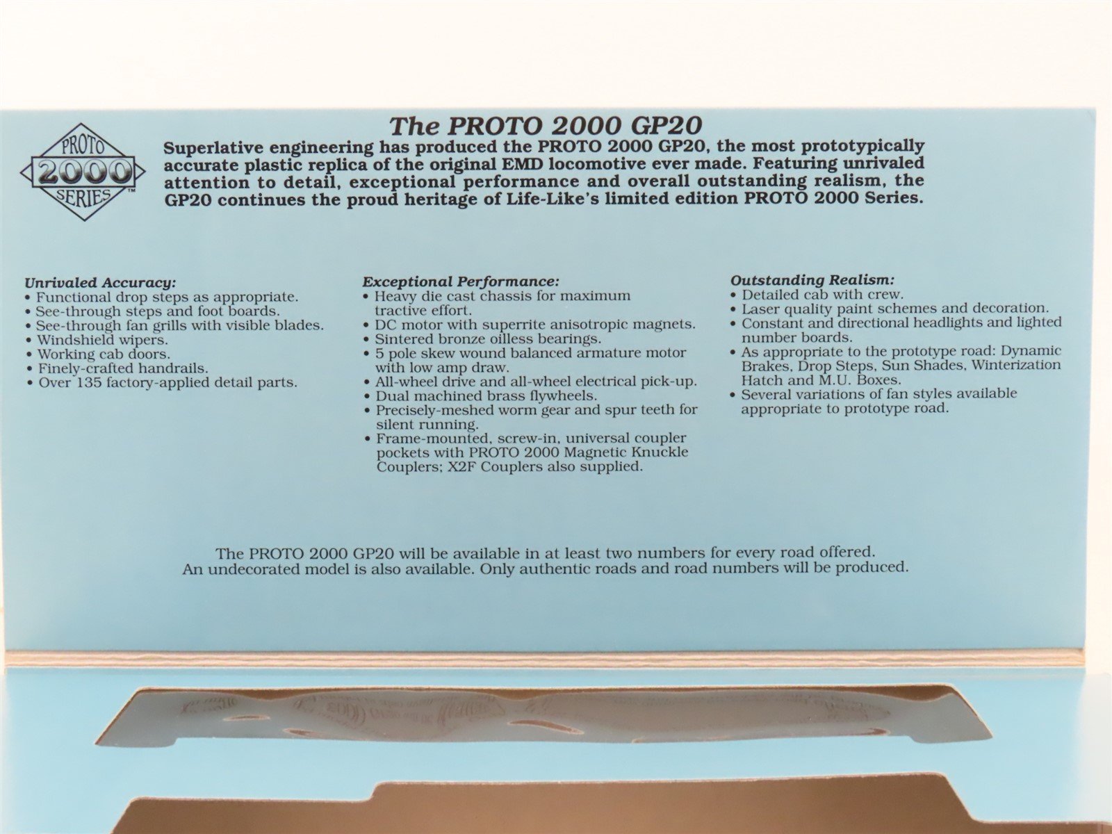 HO Scale Proto 2000 8011 EMD Demonstrator GP20 Diesel Loco #5628 BAD GEARS
