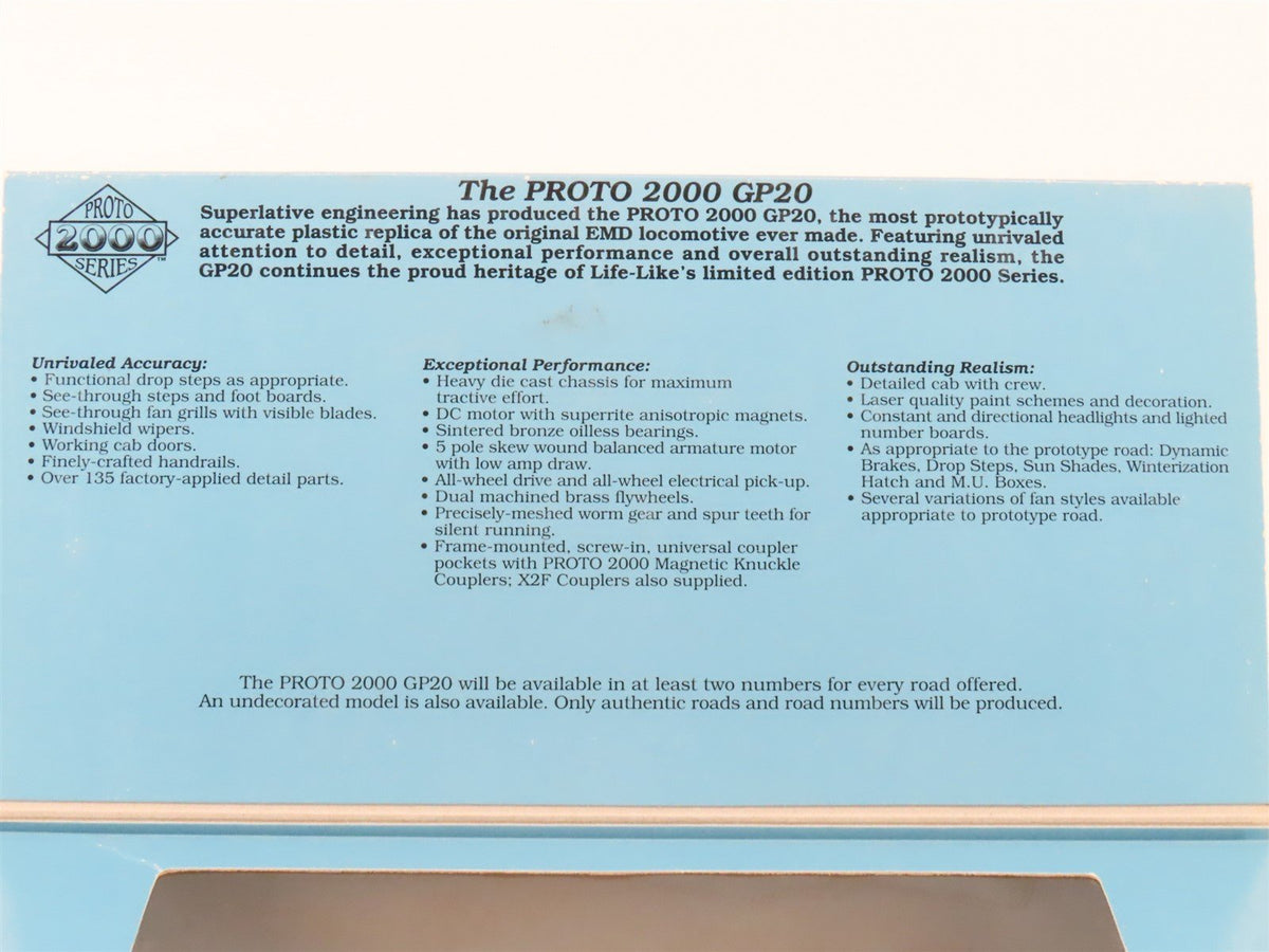 HO Scale Proto 2000 8066 NYC New York Central GP20 Diesel #6109 BAD GEARS
