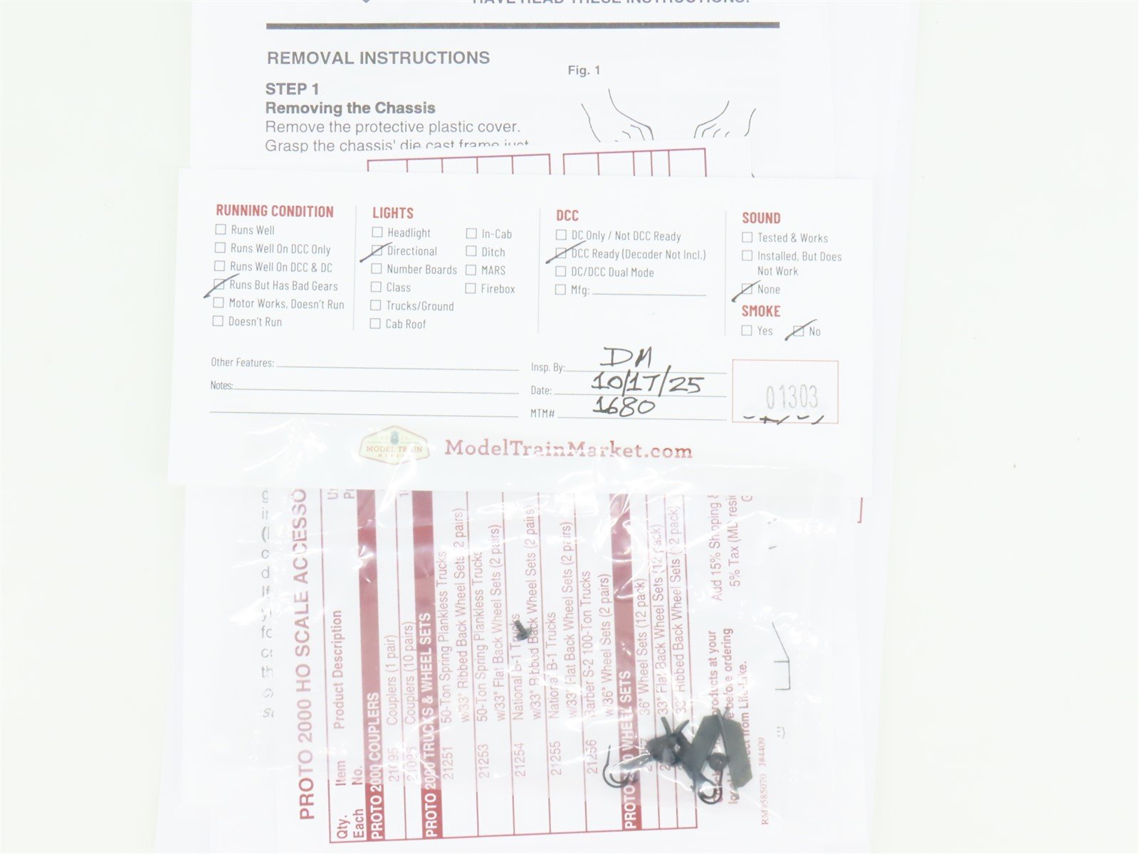 HO Scale Proto 2000 23223 PRR Pennsylvania GP30 Diesel Loco #2234 BAD GEARS