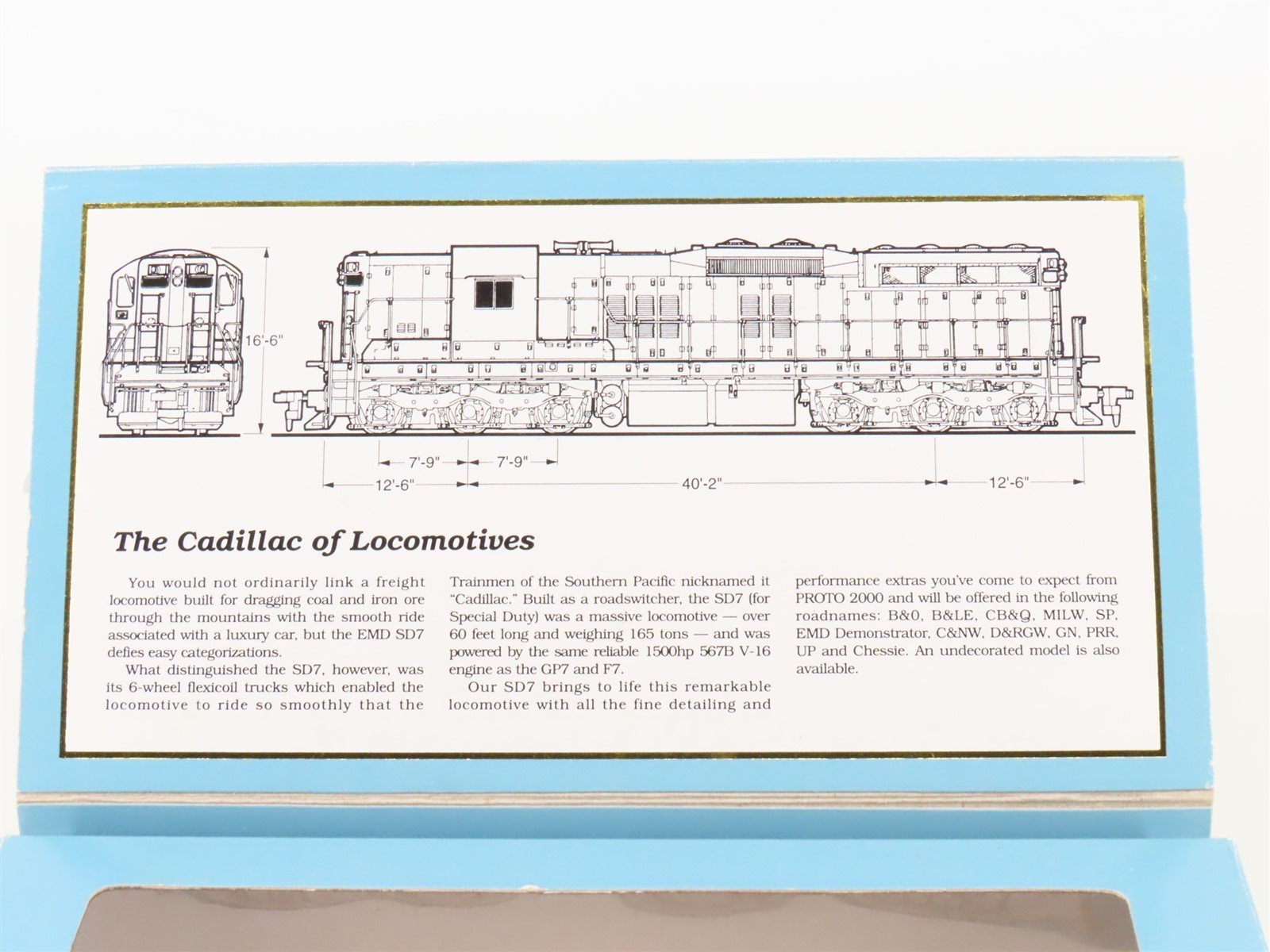 HO Scale Proto 2000 8097 PRR Pennsylvania SD7 Diesel Locomotive #8588
