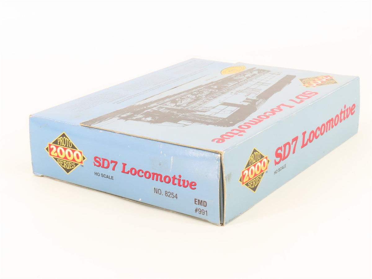 HO Scale Proto 2000 8254 EMD Demonstrator SD7 Diesel Locomotive #991