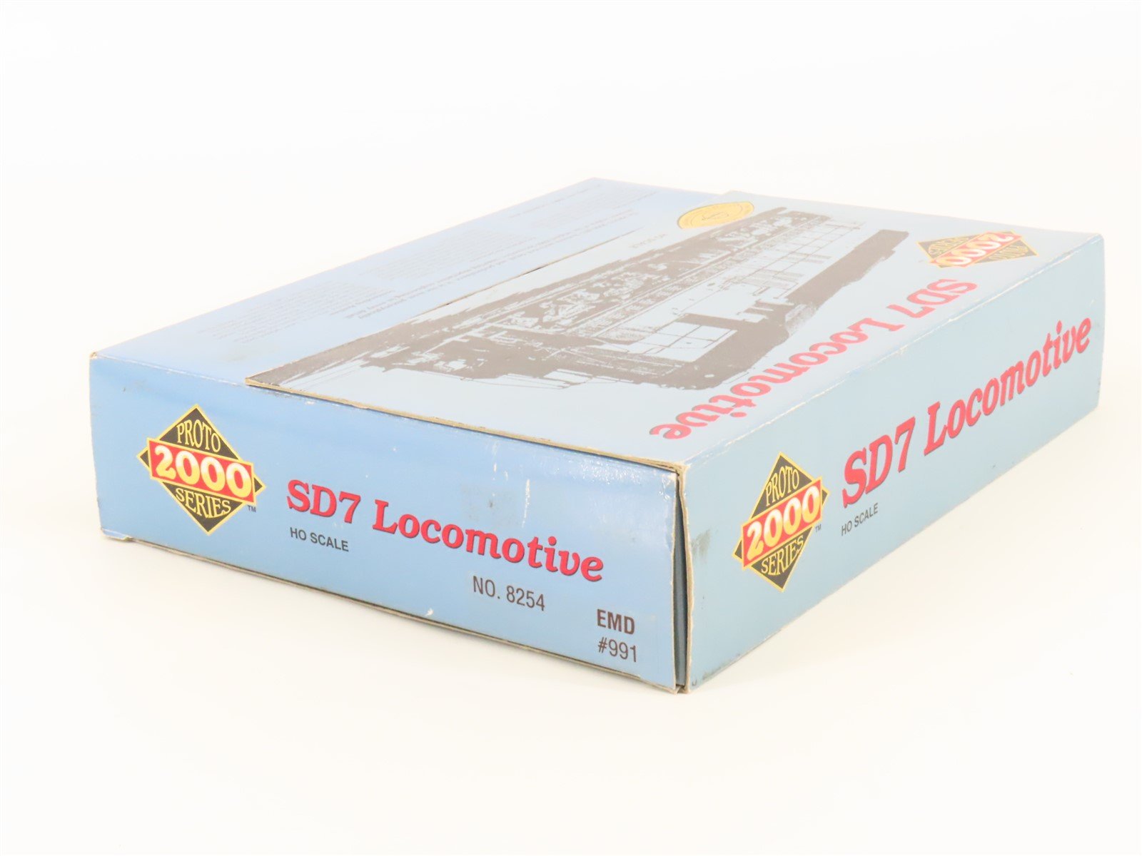 HO Scale Proto 2000 8254 EMD Demonstrator SD7 Diesel Locomotive #991