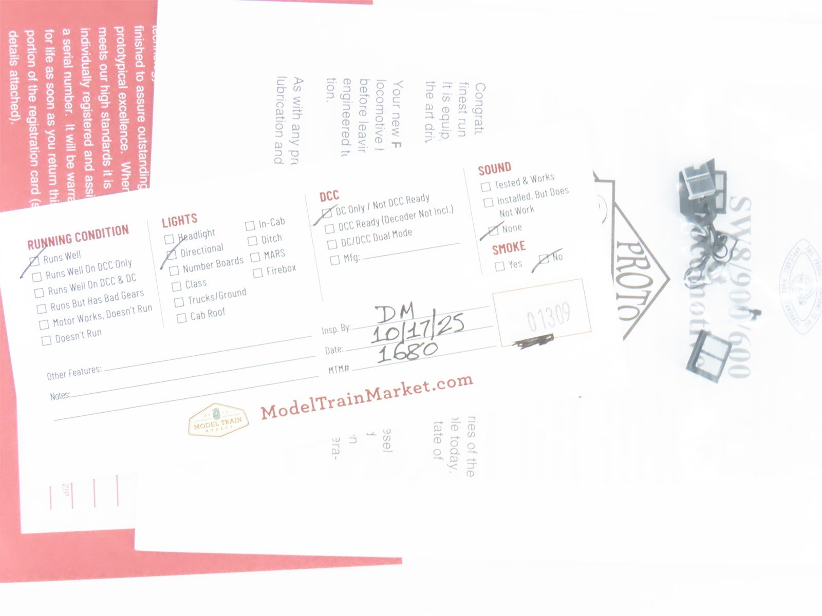 HO Scale Proto 2000 30093 PC Penn Central SW8/900/600 Diesel Loco #8638