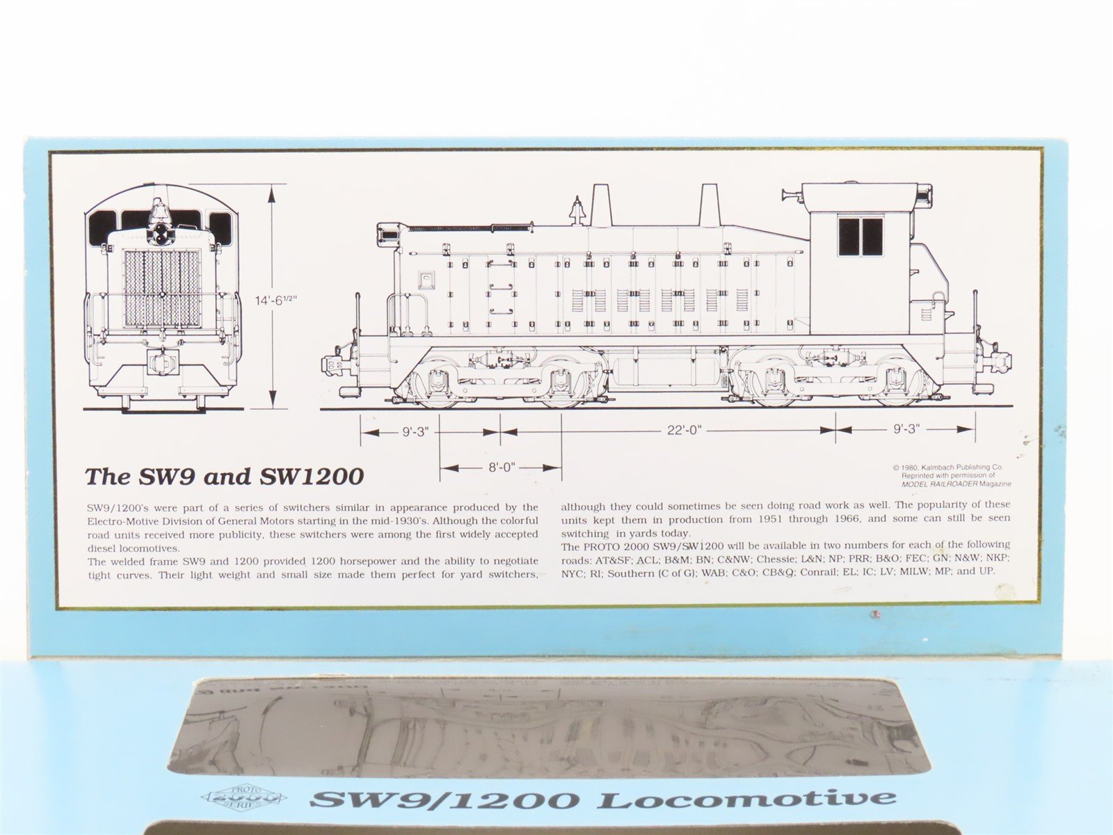 HO Scale Proto 2000 8904 PRR Pennsylvania SW9/1200 Diesel Loco #8529