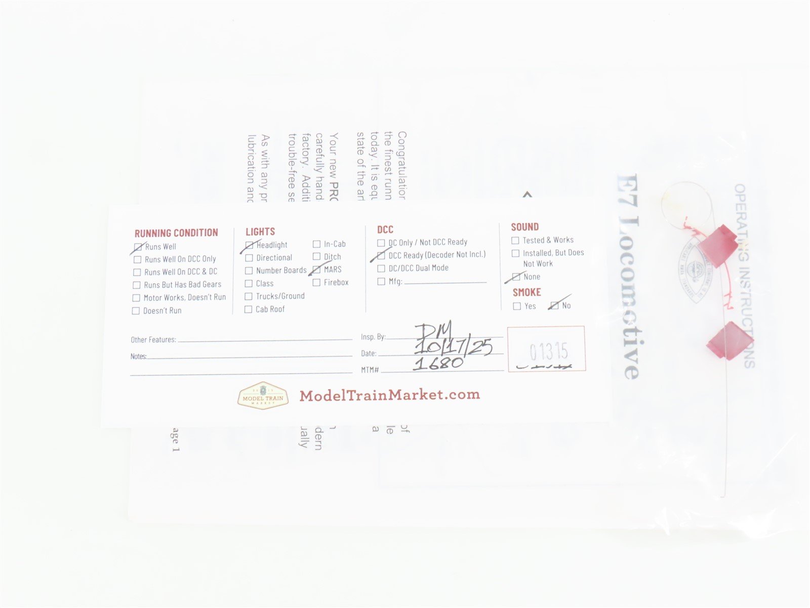 HO Scale Proto 2000 21069 RI Rock Island E7A Diesel Locomotive #635