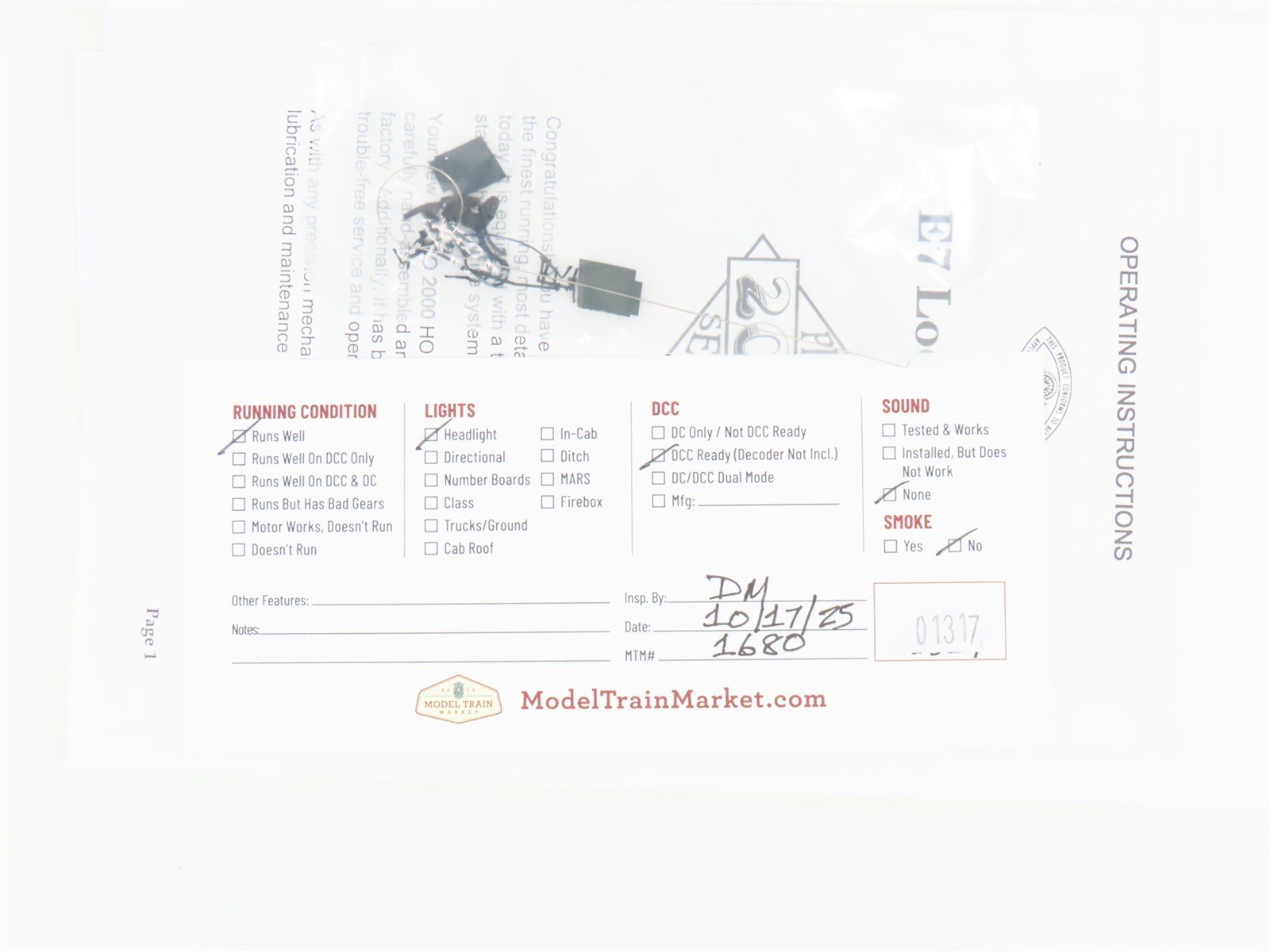 HO Scale Proto 2000 23061 PRR Pennsylvania E7A Diesel Locomotive #5841