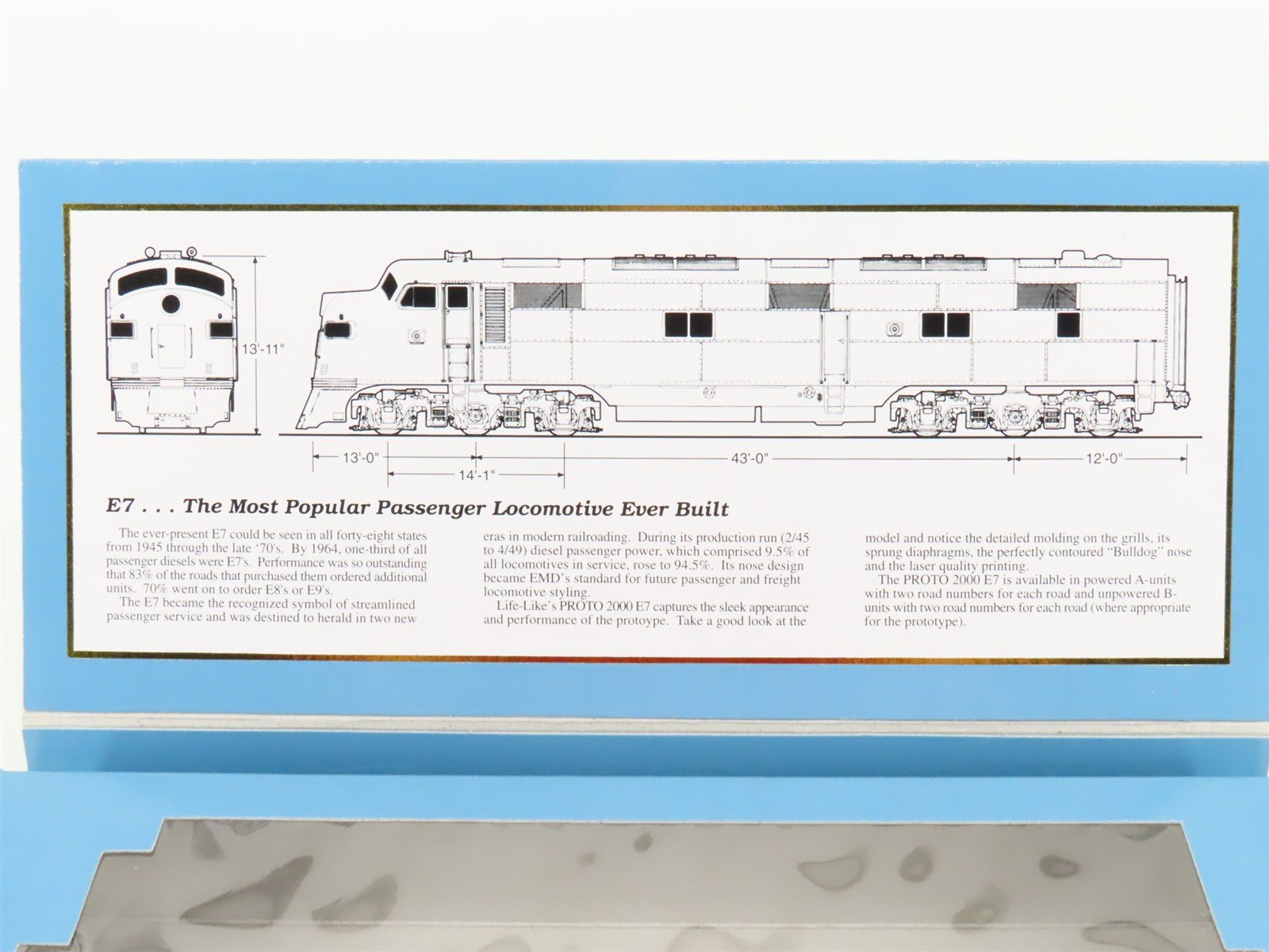 HO Scale Proto 2000 23061 PRR Pennsylvania E7A Diesel Locomotive #5841