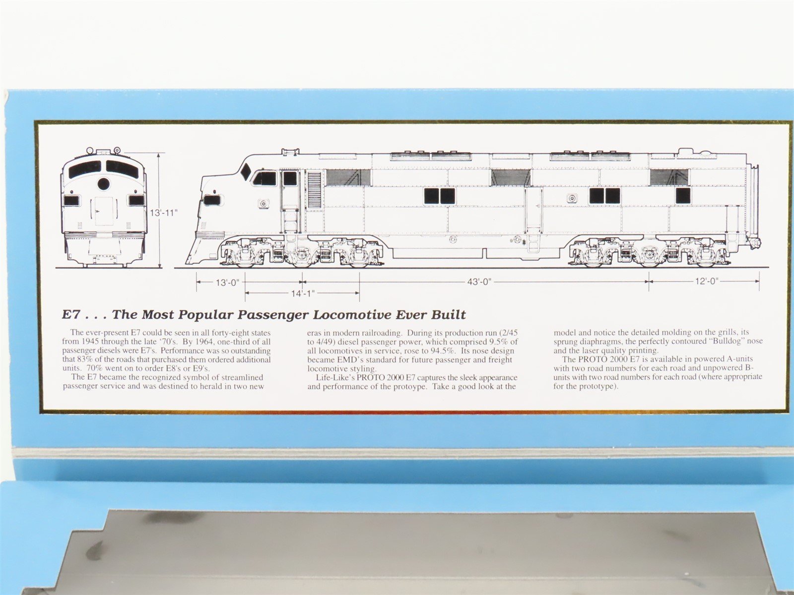 HO Scale Proto 2000 21116 PRR Pennsylvania E7A Diesel Locomotive #5860
