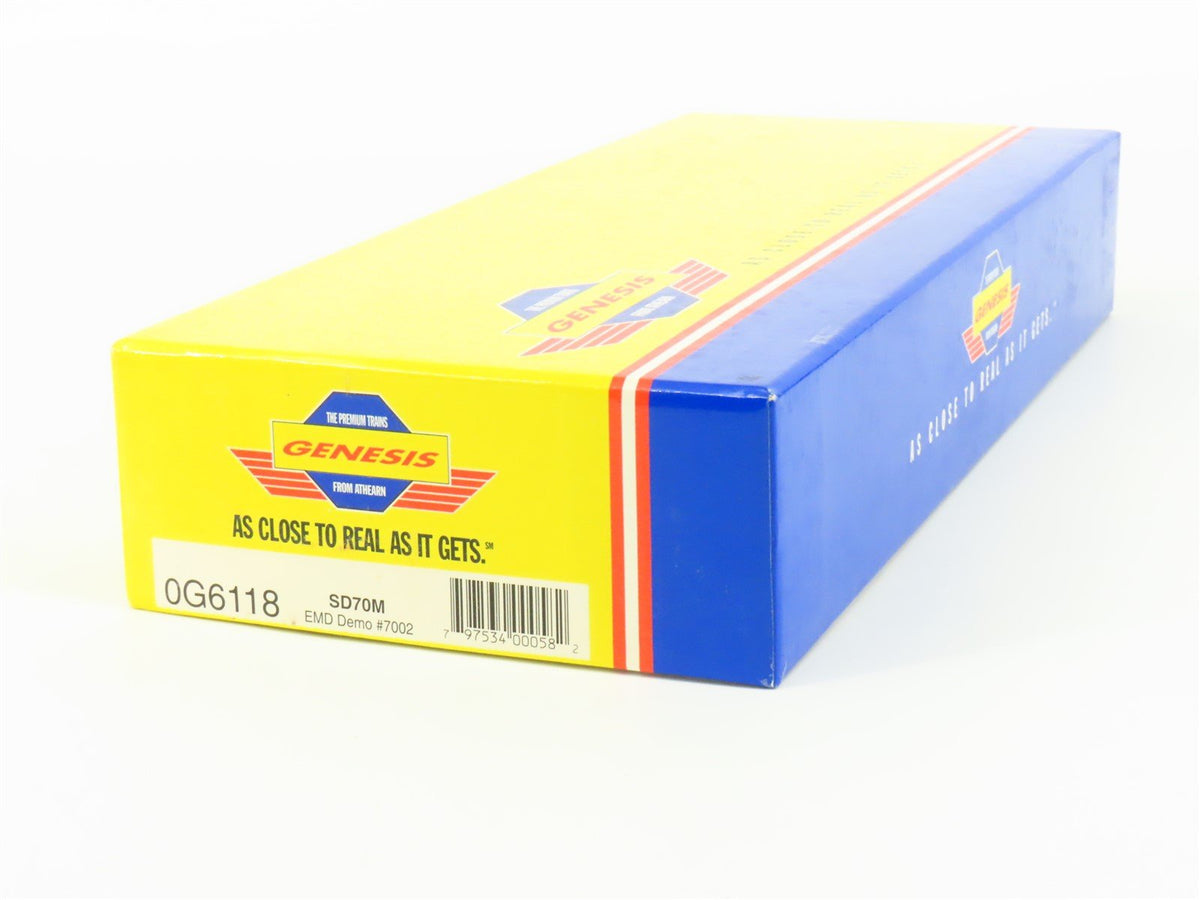 HO Scale Athearn Genesis 0G6118 EMD Demonstrator SD70M Diesel Locomotive #7002